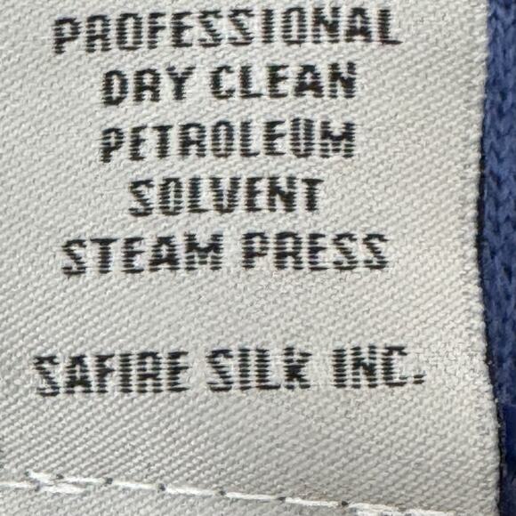 Stacy Adams Mens Knit Button Shirt LGE Blue White Vertical Striped Retro Polo - Picture 7 of 8